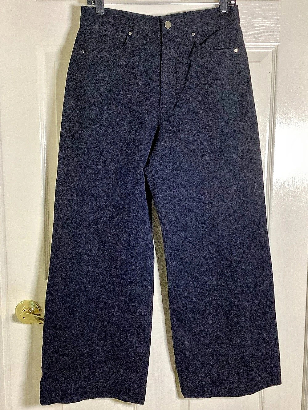 M.M.LaFleur The Milo Wide-Leg Jean Wide Leg Pants in Black Size 8 Like New